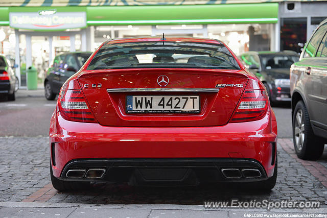 Mercedes C63 AMG Black Series spotted in Warsaw, Poland