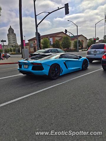 Lamborghini Aventador spotted in Los Angeles, California