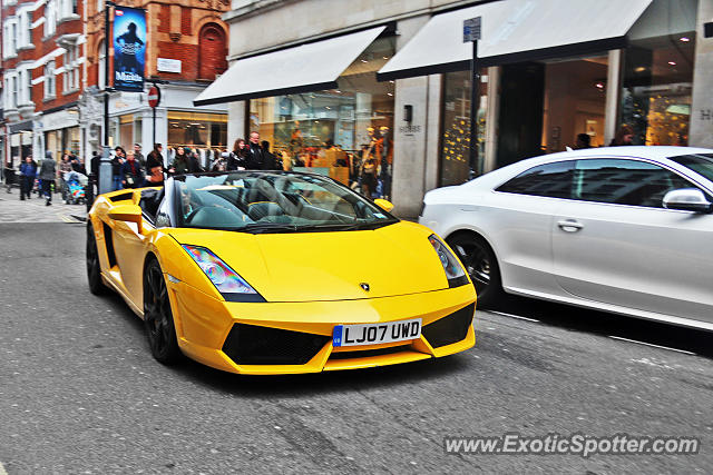 Lamborghini Gallardo spotted in London, United Kingdom