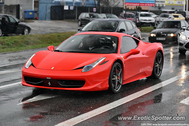 Ferrari 458 Italia spotted in Warsaw, Poland