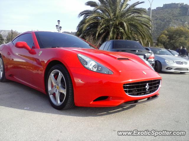 Ferrari California spotted in Nafplio, Greece