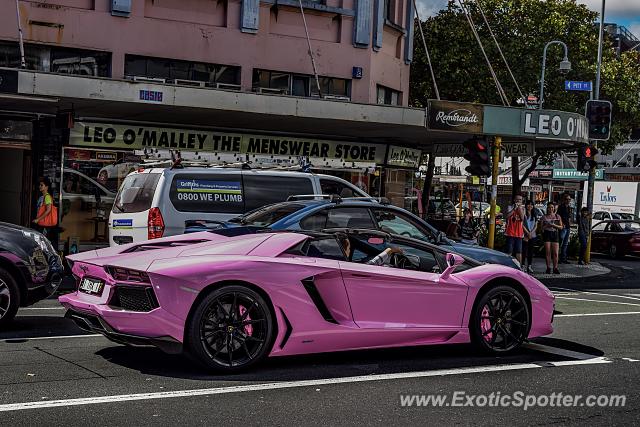 Lamborghini Aventador spotted in Auckland, New Zealand