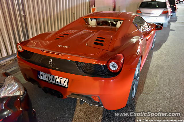 Ferrari 458 Italia spotted in Warsaw, Poland