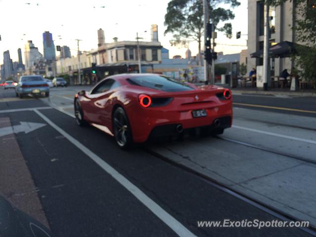 Ferrari 488 GTB spotted in Melbourne, Australia