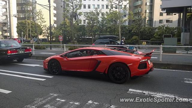 Lamborghini Aventador spotted in Tokyo, Japan