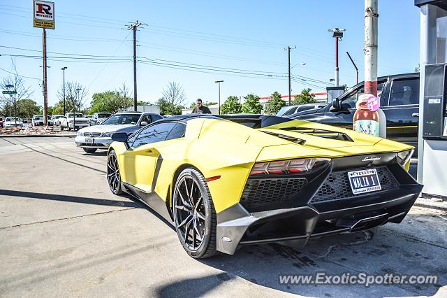 Lamborghini Aventador spotted in Dallas, Texas