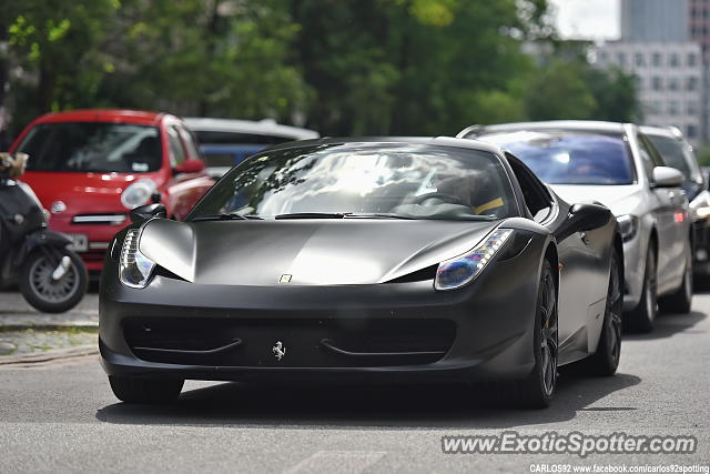 Ferrari 458 Italia spotted in Warsaw, Poland