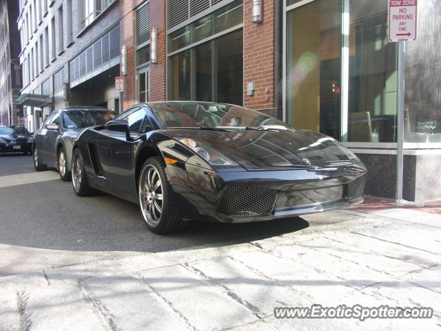 Lamborghini Gallardo spotted in Boston, Massachusetts