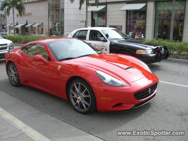 Ferrari California spotted in Beverly Hills, California