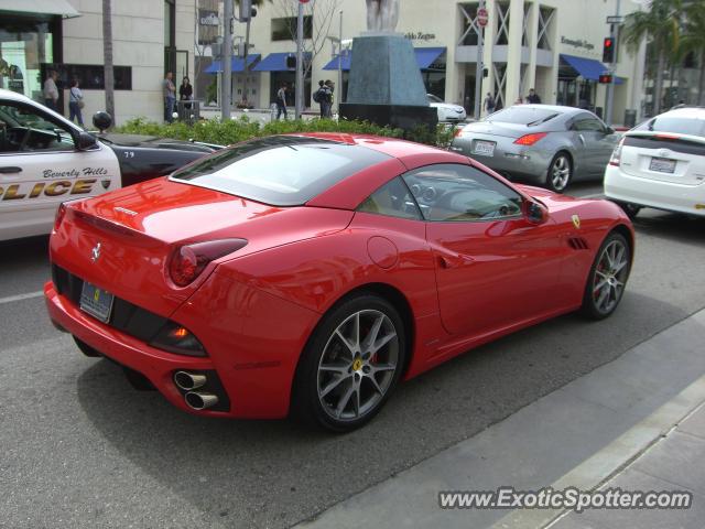 Ferrari California spotted in Beverly Hills, California