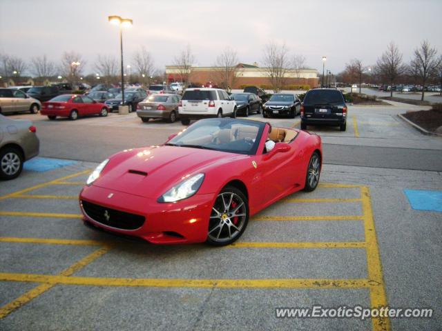 Ferrari California spotted in Deerpark , Illinois