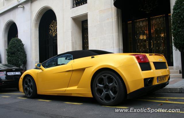 Lamborghini Gallardo spotted in Paris, France