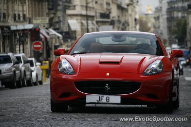 Ferrari California spotted in Paris, France