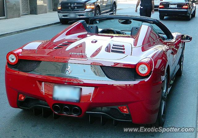 Ferrari 458 Italia spotted in Toronto, Canada