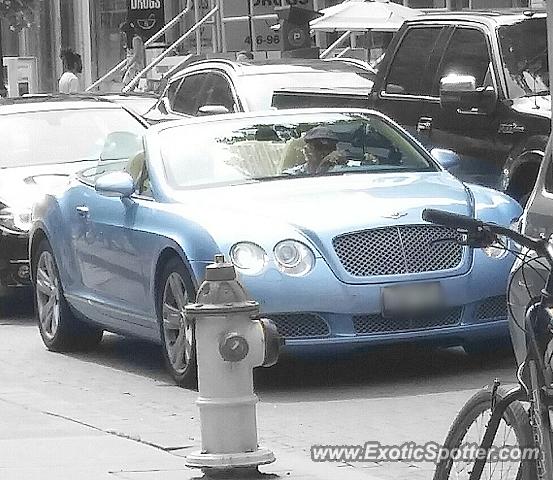 Bentley Continental spotted in Toronto, Canada