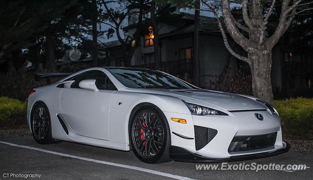 Lexus LFA spotted in Pebble Beach, California