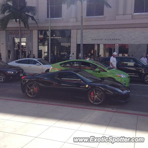 Ferrari 458 Italia spotted in Beverly Hills, California