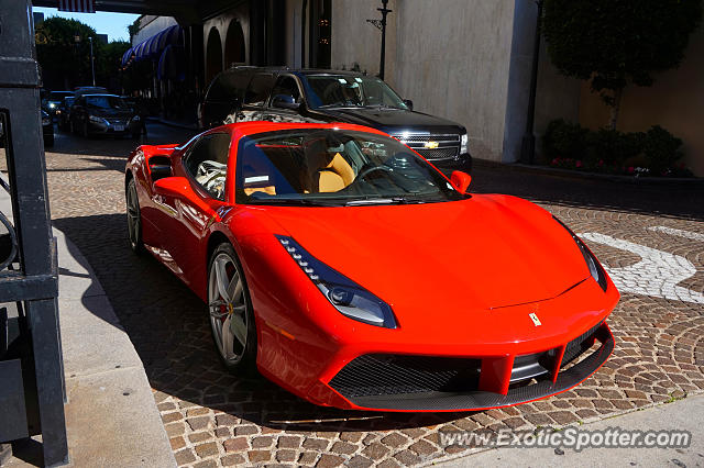 Ferrari 488 GTB spotted in Beverly Hills, California