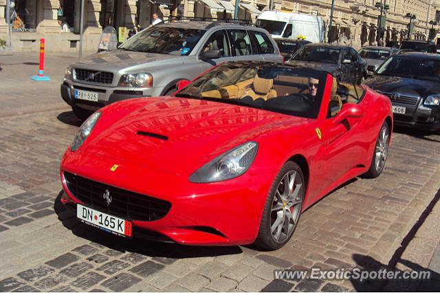 Ferrari California spotted in Helsinki, Finland