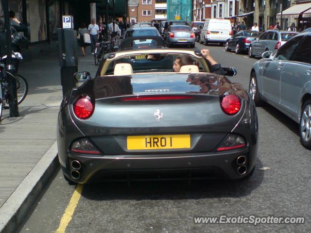 Ferrari California spotted in London, United Kingdom