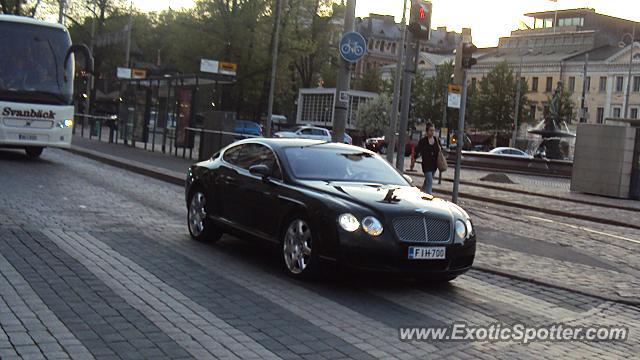 Bentley Continental spotted in Helsinki, Finland