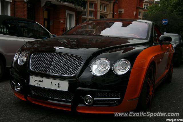 Bentley Continental spotted in London, United Kingdom