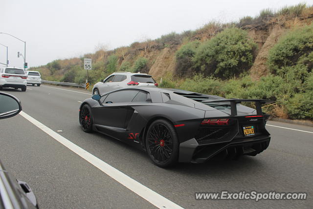 Lamborghini Aventador spotted in Newport Beach, California