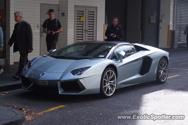 Lamborghini Aventador spotted in Auckland, New Zealand