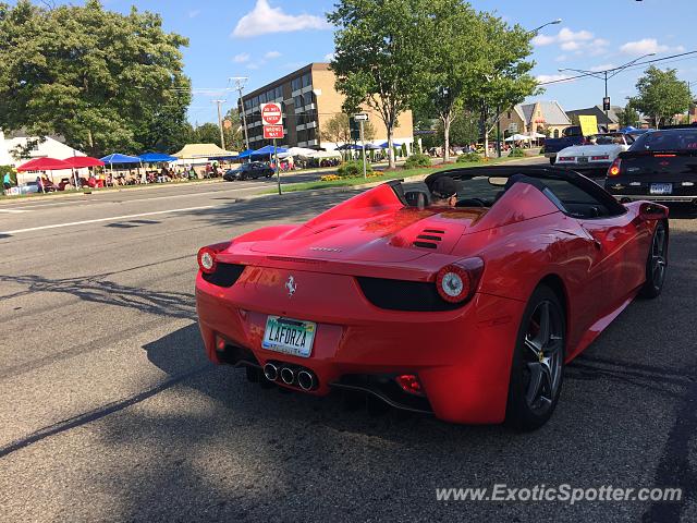 Ferrari 458 Italia spotted in Birmingham, Michigan