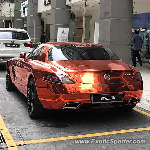 Mercedes SLS AMG spotted in Kuala Lumpur, Malaysia