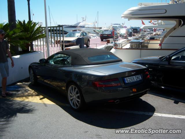 Aston Martin DB9 spotted in Porto Banus, Spain