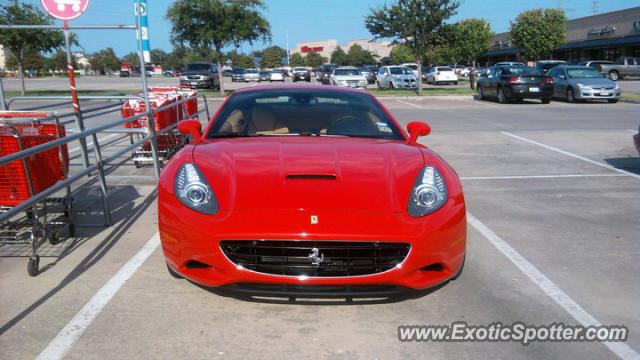 Ferrari California spotted in Houston, Texas