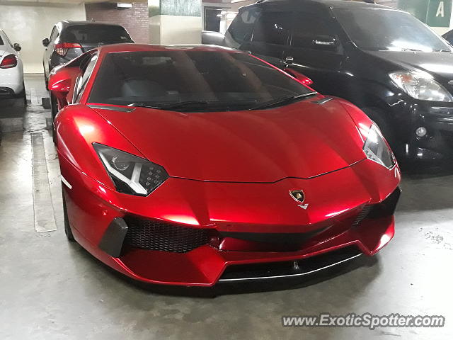 Lamborghini Aventador spotted in Jakarta, Indonesia