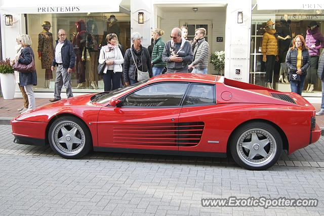 Ferrari Testarossa spotted in Knokke, Belgium