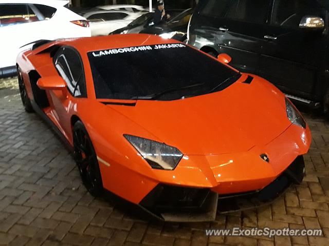 Lamborghini Aventador spotted in Serpong, Indonesia