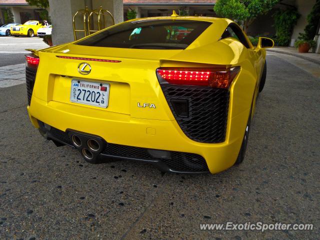 Lexus LFA spotted in Pebble Beach, California