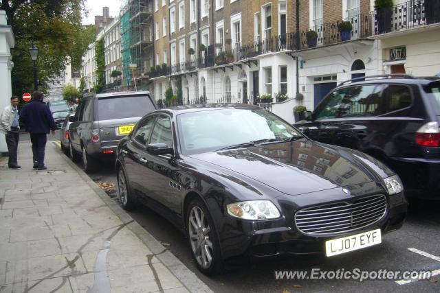 Maserati Quattroporte spotted in Knightsbridge, United Kingdom