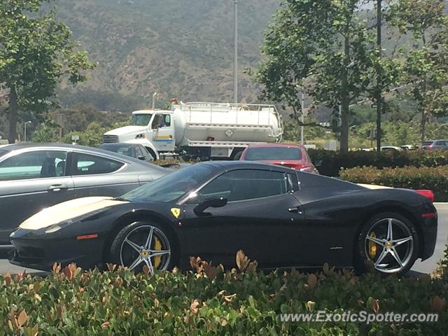 Ferrari 458 Italia spotted in Malibu, California