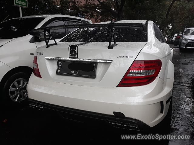 Mercedes C63 AMG Black Series spotted in Jakarta, Indonesia