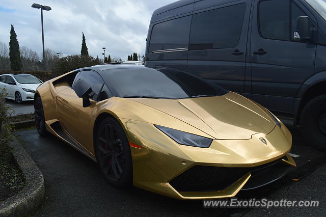 Lamborghini Huracan spotted in Bellevue, Washington