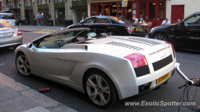 Lamborghini Gallardo spotted in London, United Kingdom