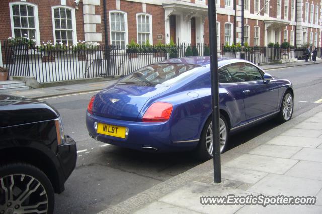 Bentley Continental spotted in Knightsbridge, United Kingdom