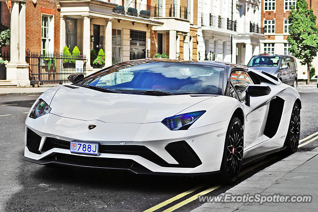 Lamborghini Aventador spotted in London, United Kingdom