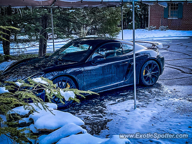 Porsche Cayman GT4 spotted in Bloomington, Indiana