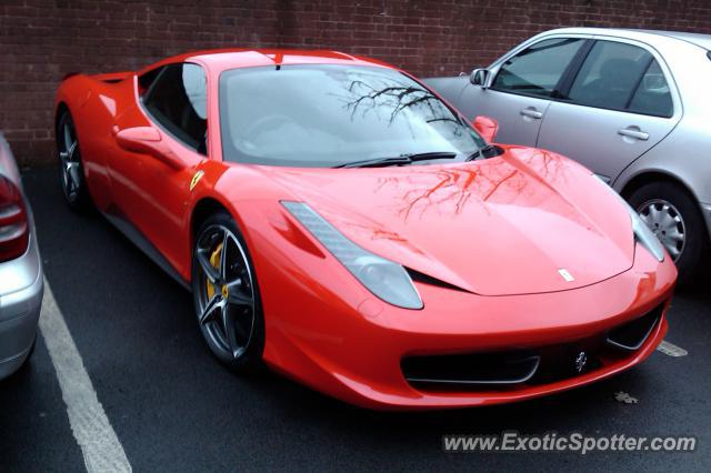 Ferrari 458 Italia spotted in Birmingham, United Kingdom