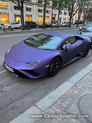 Lamborghini Huracan spotted in Paris, France