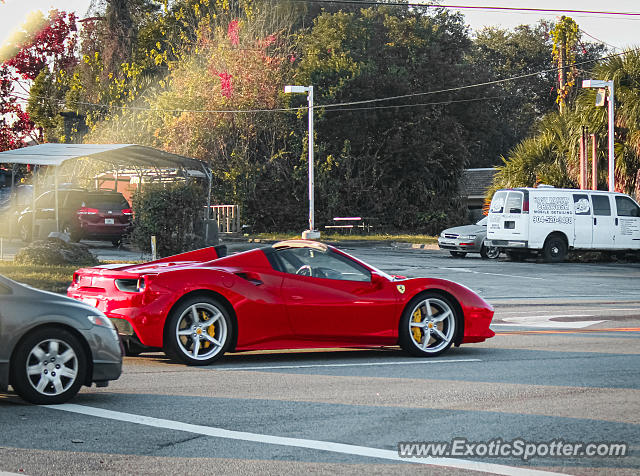 Ferrari 488 GTB spotted in Jacksonville, Florida