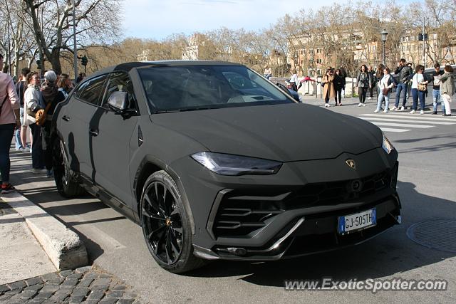 Lamborghini Urus spotted in Rome, Italy