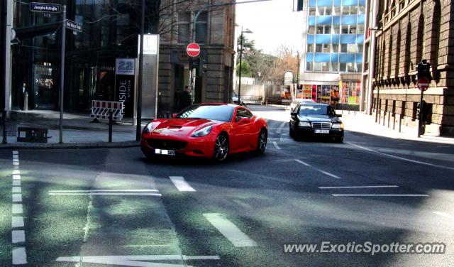 Ferrari California spotted in Frankfurt, Germany