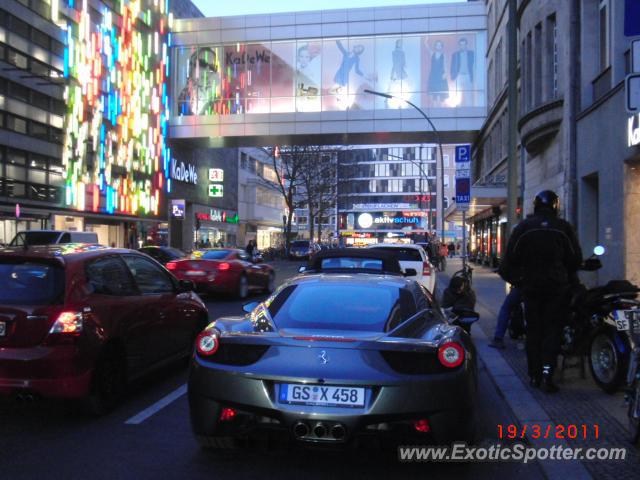 Ferrari 458 Italia spotted in Berlin, Germany